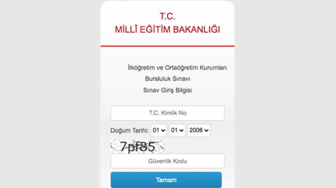 2022-2023 EĞİTİM ÖĞRETİM YILI BURSLULUK SINAVI GİRİŞ YERLERİ BELLİ OLDU.